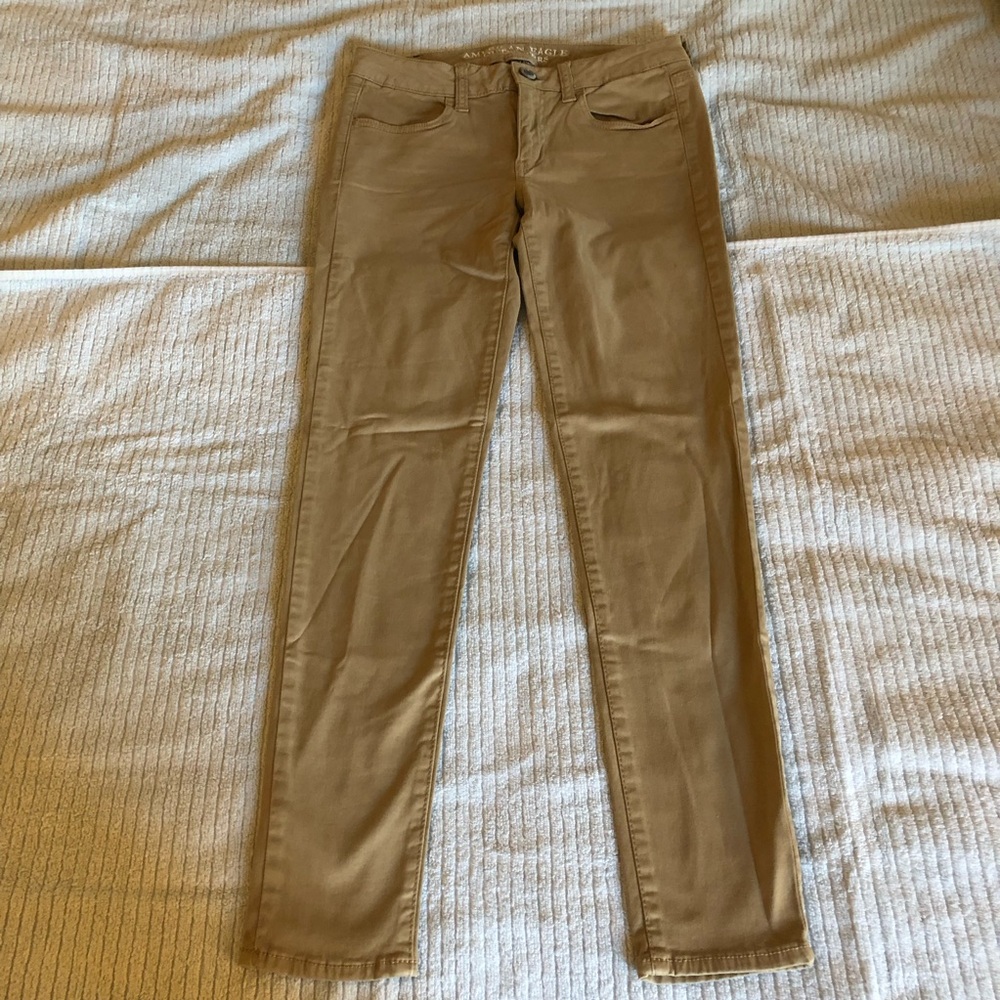 American Eagle Outfitters Tan Jegging Jeans Size 4 regular